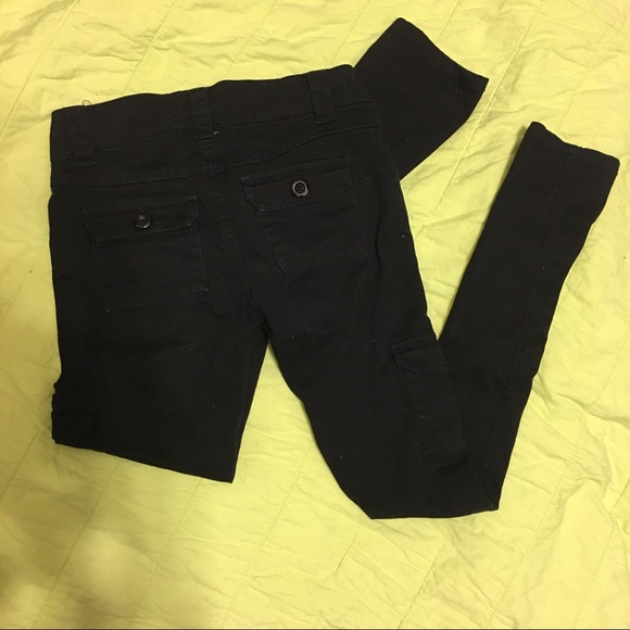 Black Cargo/Utility Pants - Picture 3 of 3